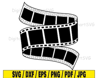 Film roll svg, roll svg cut file, film clipart, svg cut file for cricut, cut file for silhouette, cinema dxf, tape roll png, film roll eps