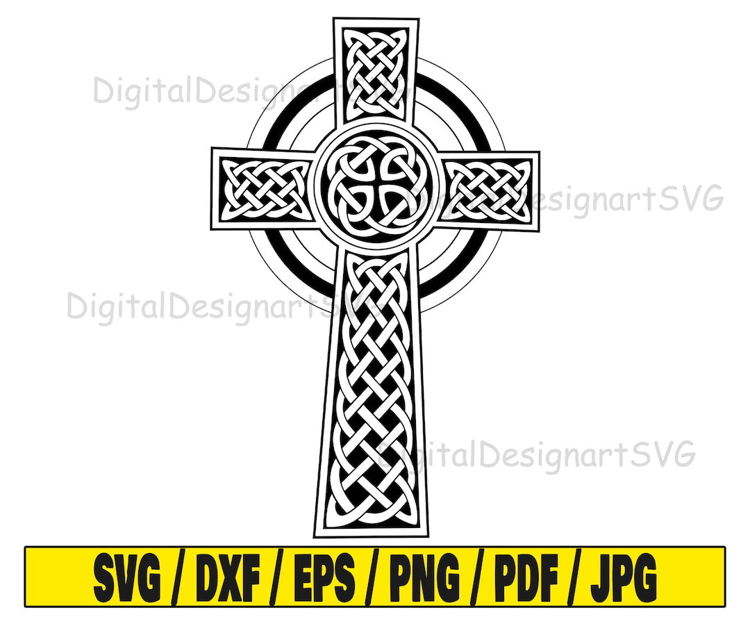 Celtic Cross Svg, Celtic Svg, Cross Cut File, Svg Silhouette, Files for Cricut, Silhouette Svg
