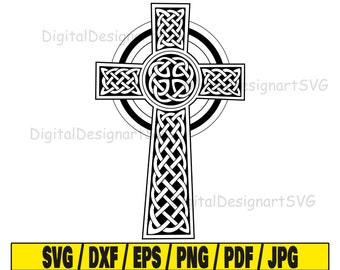 Cruz celta svg, celta svg, arquivo de corte cruzado, silhueta svg, arquivos para cricut, silhueta svg, cristianismo svg, svg cristão