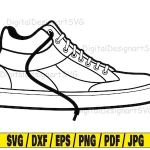 Sneaker svg, shoe svg, sneakers svg, shoe outline svg, silhouette svg