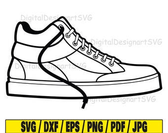 Sneaker svg, shoe svg, sneakers svg, shoe outline svg, silhouette svg
