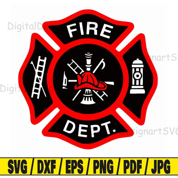 Fire department svg, firefighter svg, fire svg, us department svg