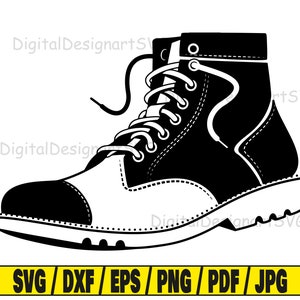 Shoe svg, boots svg cut file, black clipart, svg cut file for cricut, cut file for silhouette, fashion dxf, boots png, shoes eps