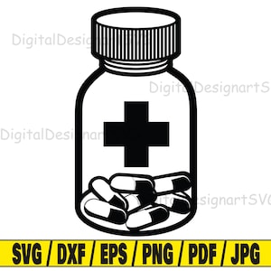 Pills svg, pill bottle svg, bottle svg, medicine svg, pharmacy svg, health svg
