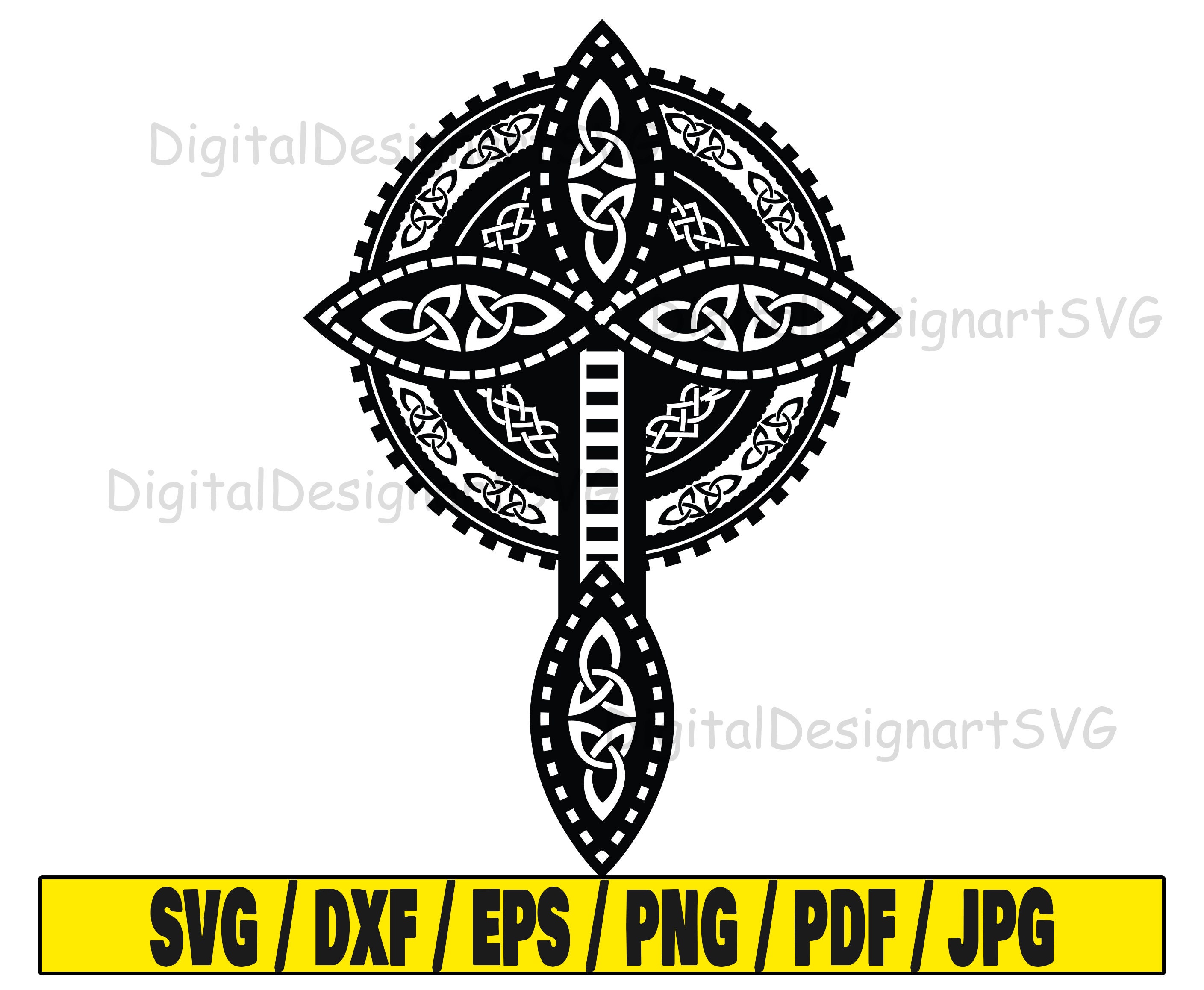 Celtic Cross Symbol Svg, Celtic Knot Svg, Celtic Ornament Cut File ...