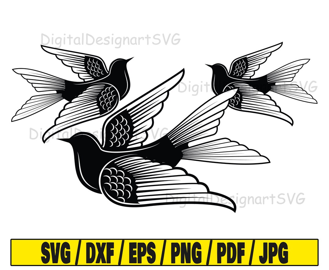 Flying Birds Svg, Flying Svg, Birds Svg, Bird Silhouette Svg, Flock Svg