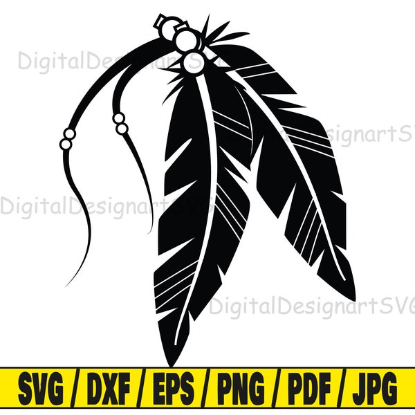 Tribal feathers svg, feather svg, tribal svg, tribe svg