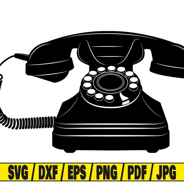 Telephone vintage svg telephone svg vintage retro svg