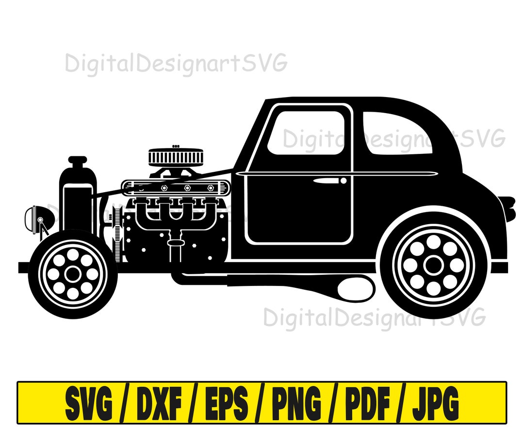 Hot Rod Car Svg Car Svg Hot Rod Svg Hot Rod Cut File - Etsy