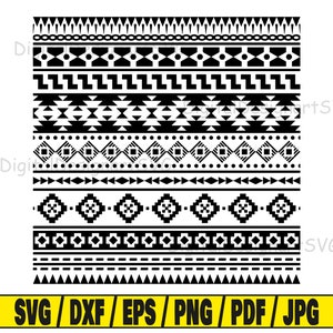 Seamless pattern svg, ethnic svg cut file, pattern clipart, svg cut file for cricut, cut file for silhouette, seamless dxf, pattern png