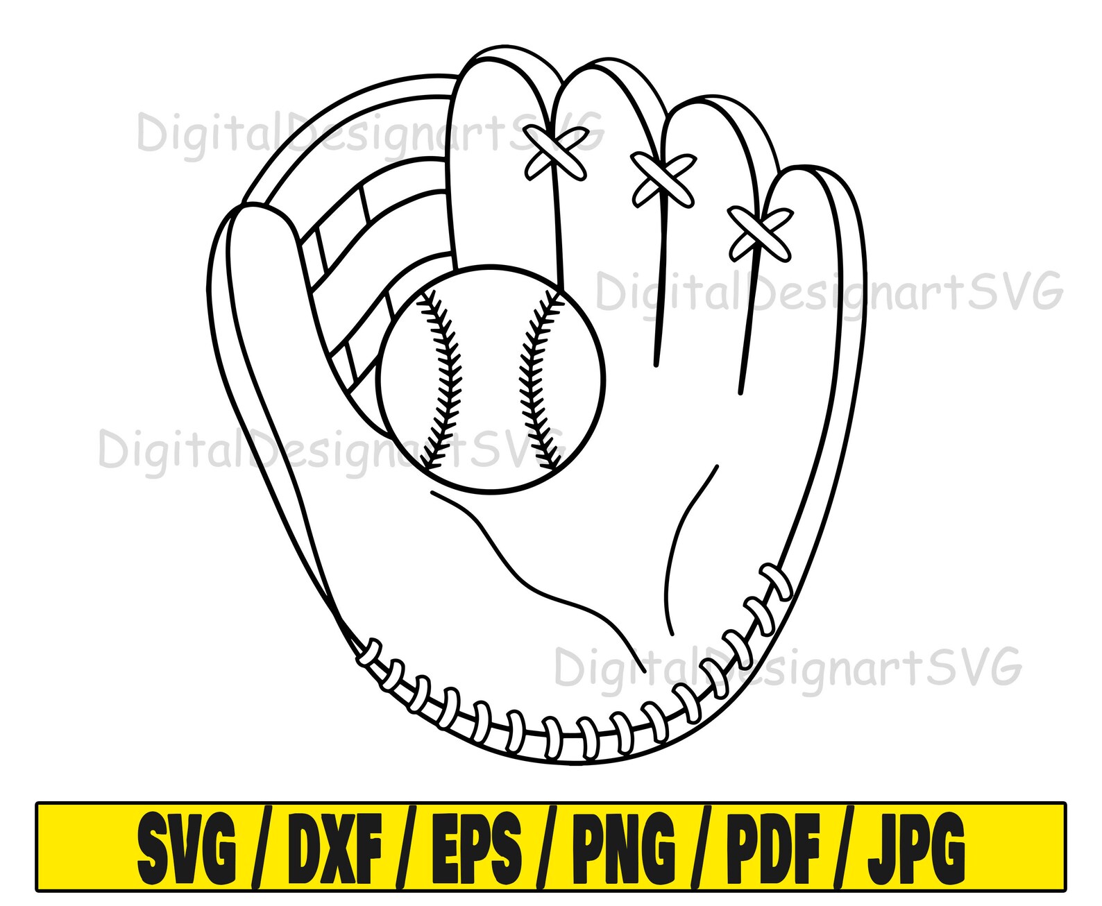 Baseball svg glove svg cut file baseball glove clipart svg Etsy