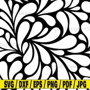 Seamless pattern svg, seamless svg cut file, pattern clipart, svg cut file for cricut, cut file for silhouette, damask dxf, seamless png