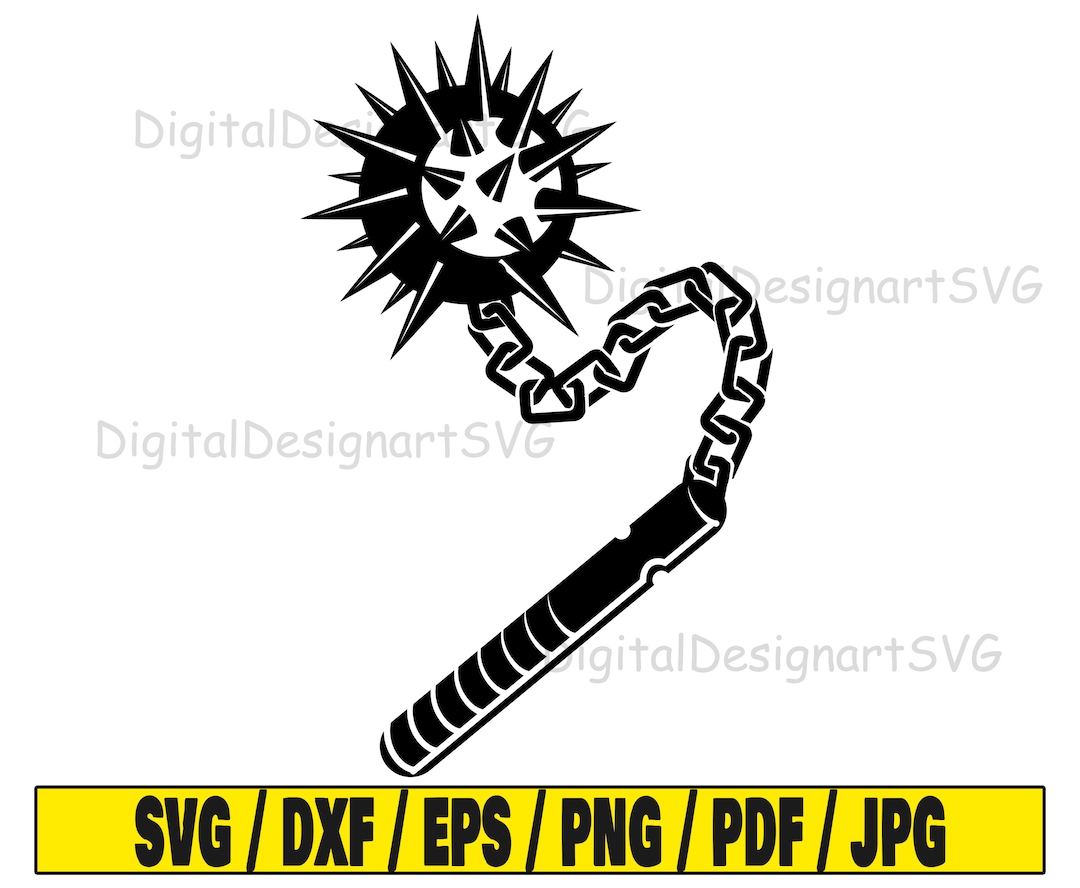 Mace Blunt Weapon Svg Weapon Svg Mace Svg Blunt Svg Etsy