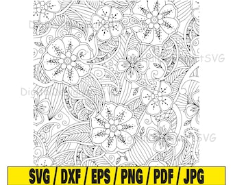 Bezszwowy wzór svg, wzór svg plik cięcia, clipart damask, plik cięcia svg dla cricut, plik cięcia dla sylwetki, wzór dxf, bezszwowy png