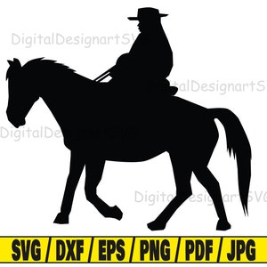 Cowboy silhouette svg, cowboy svg, horse svg, cowboy and horse svg, cricut svg, cut file svg