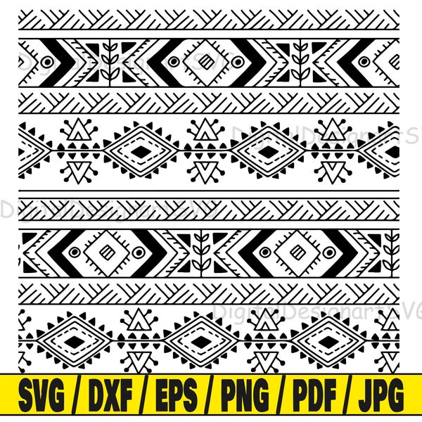 Ethnic pattern svg, pattern svg cut file, art clipart, svg cut file for cricut, cut file for silhouette, pattern dxf, ethnic png, pattern