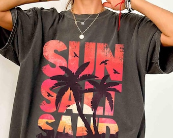 Sun Salt Sand Comfort Colors Shirt: Trendy Preppy Summer Tee