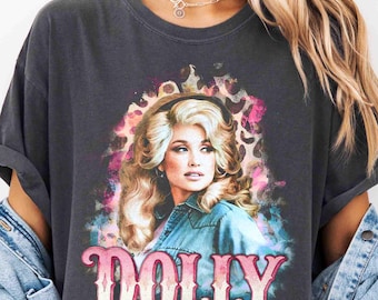 Dolly Parton Comfort Colors Shirt, Vintage Graphic 80s Dolly, Retro Country Music Tee