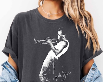Miles Davis Comfort Colors Shirt, Vintage Jazz Lover Tee