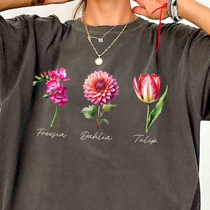 Subtle FDT Shirt, F*ck Donald Trump Tshirt, Floral FDT Baby Tee, Flower Anti Trump T-shirt, Comfort Colors Shirt, Funny Anti Trump Tee