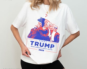 Trump 2028 T-Shirt: Unisex Cotton Blend