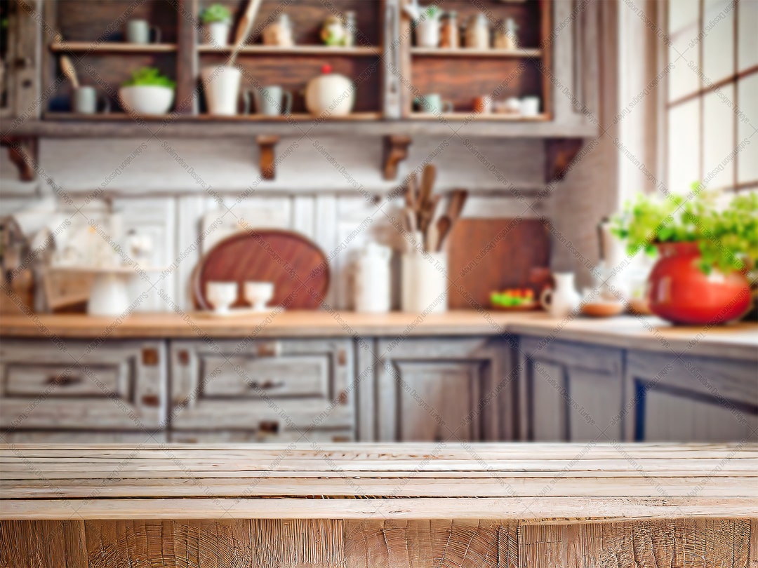 Kitchen Background Mockup Bundle, 5 in 1, Stock Photo Product Mockup