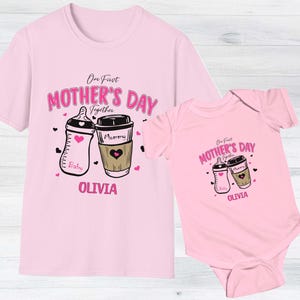 Personalised First Mother&#39;s Day Shirt, 1st Mother&#39;s Day Baby Bodysuit, Mother&#39;s Day Gift Idea, Mother&#39;s Day Outfit For Baby, Baby For Gift