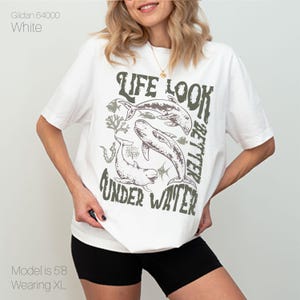 Underwater Sea Animal 90s Vintage Style Shirts, Y2k Ocean Shirt, Retro Sealife Tshirt, Summer Vibes Whale Shirt, Gift For Nature Lover
