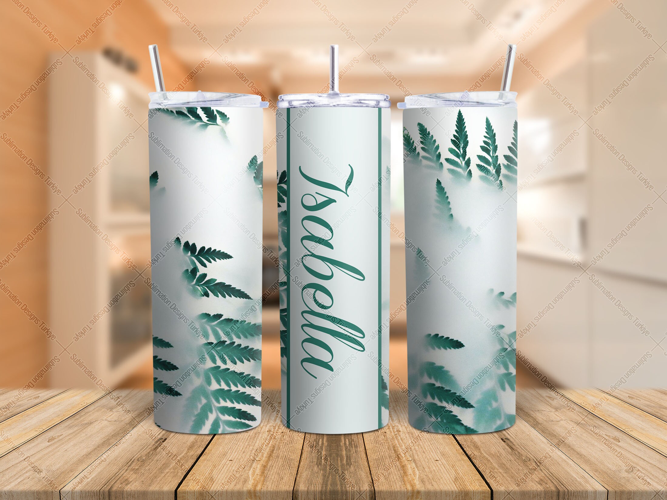 20oz Skinny Tumbler Mockup Canva Transparent Full View Wrap - Etsy