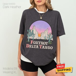 FDT Anti Trump Foxtrot Delta Tango Western Shirt, Subtle Fu Trump Tee Shirt, Gift for Democrat, No MAGA Progressive Liberal Western Tshirt