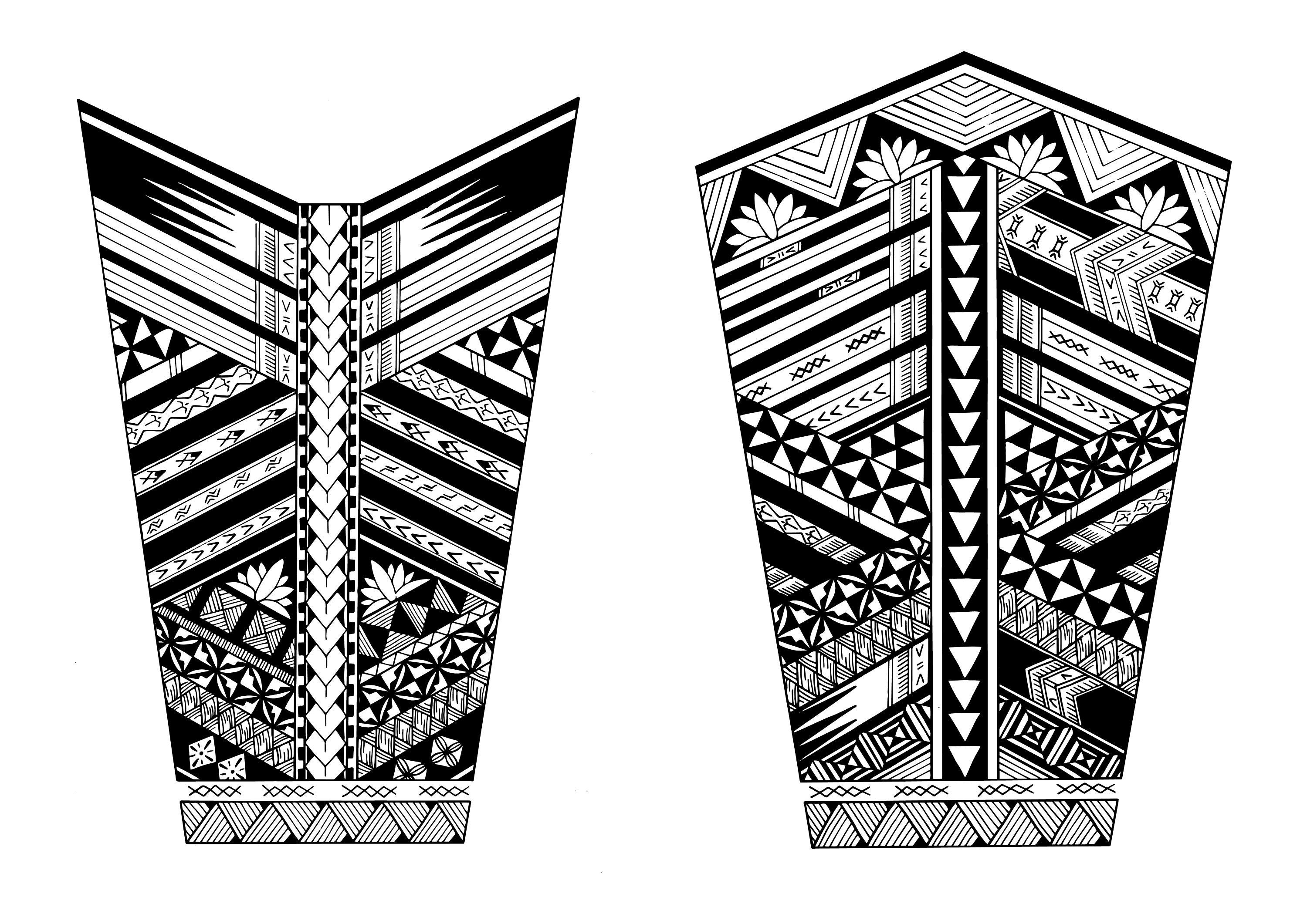 Polynesian Calf Sleeve Etsy