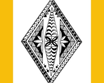Polynesian Diamond Design 2