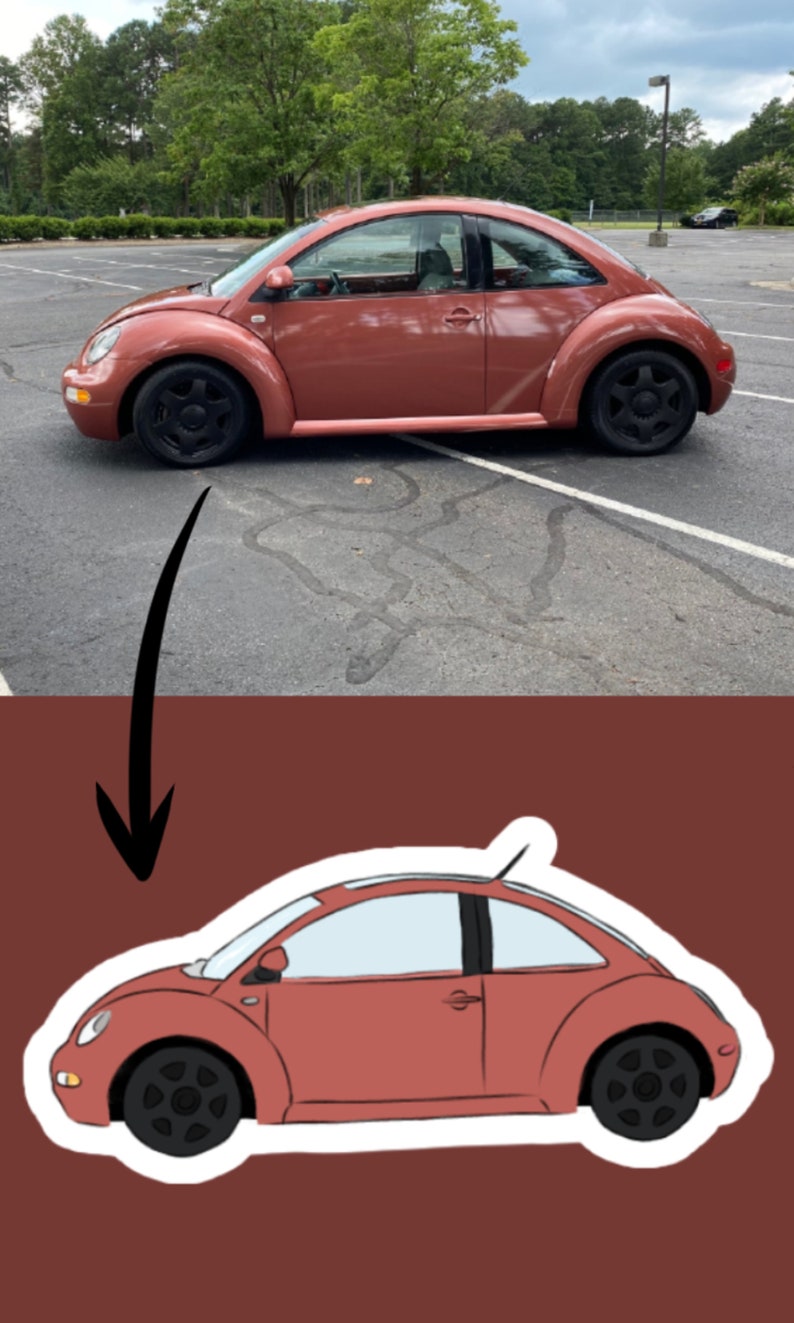 Custom Cartoon Car Sticker