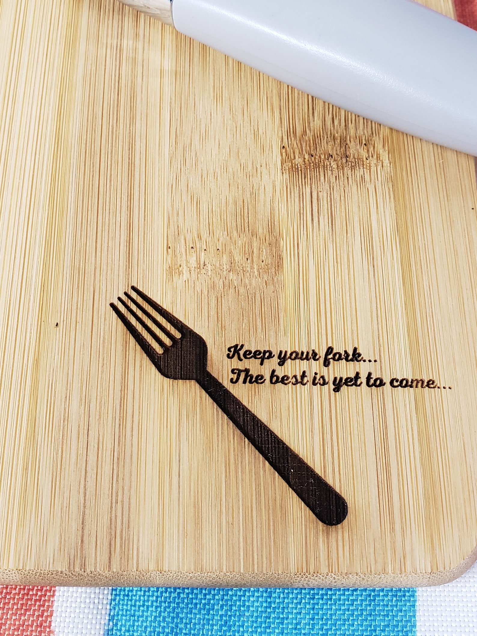 Keep Your Fork the Best is yet to Come Laser Engraved Cutting Etsy UK