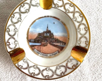 Vintage French Mont Saint Michel porcelain from Limoges