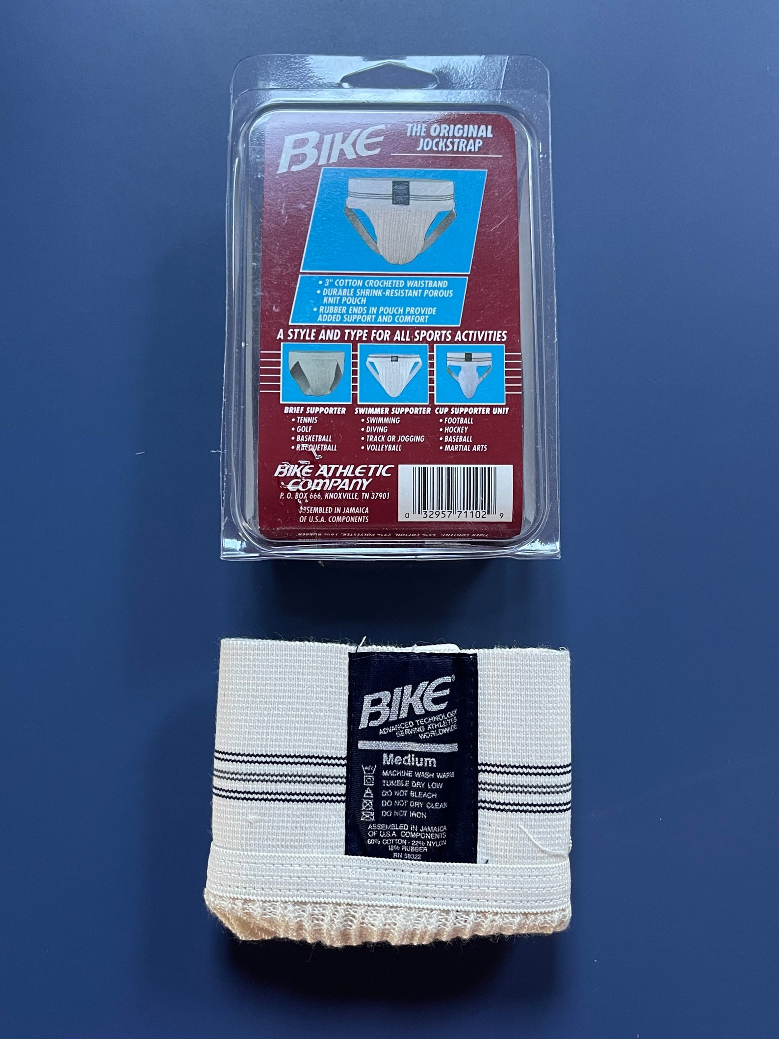 Vintage Bike Blue Label 7110 Jockstrap medium Etsy