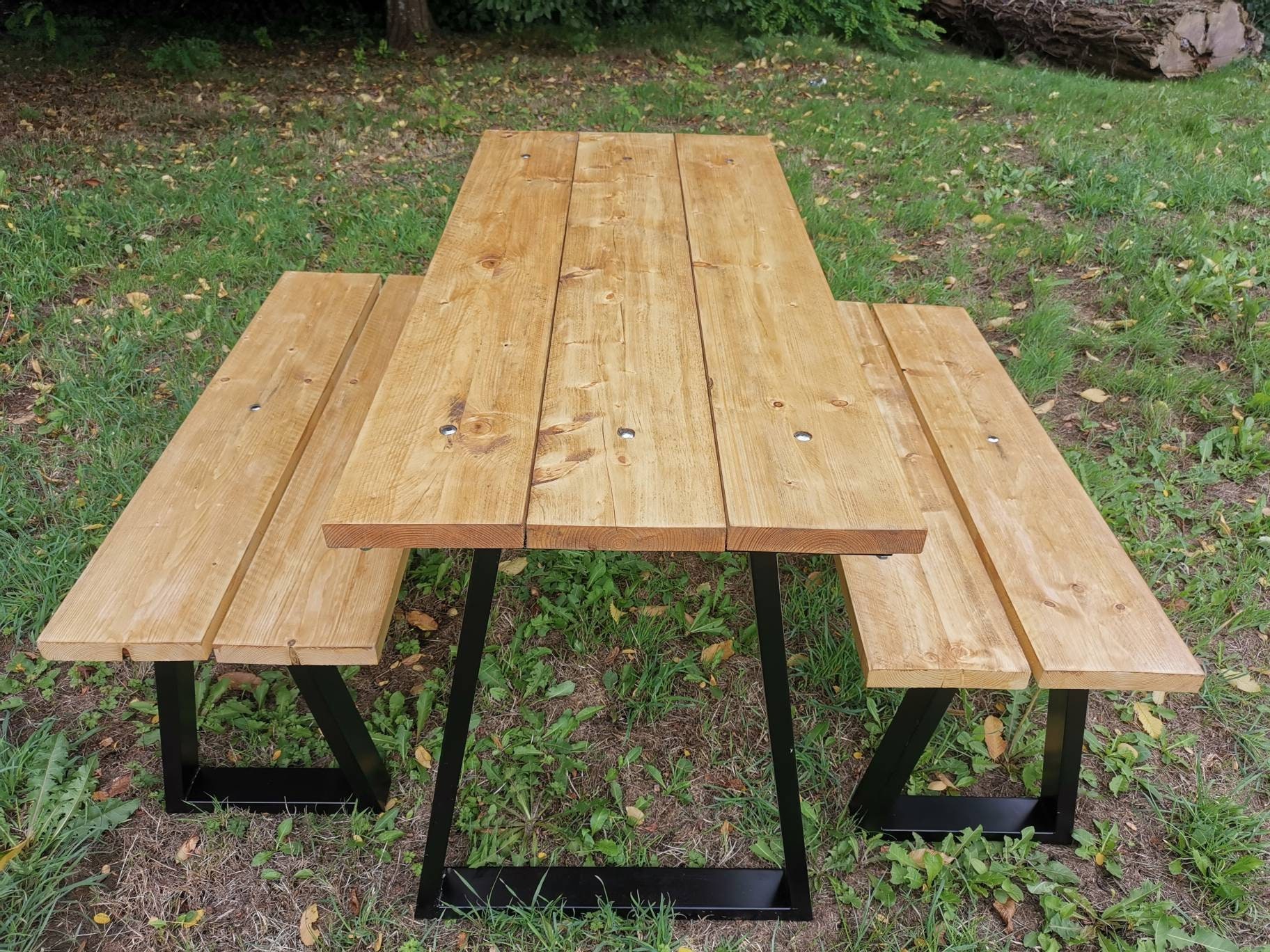 Industrial Style Square Wooden Table Legs Various Colors Etsy