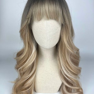 Easy Wear Wig / Velvet Front / Perücke / THE OAT MAID / #syntheticwig #velvetfront #easywear #glueless #gluelesswig #blonde #highlites #wig