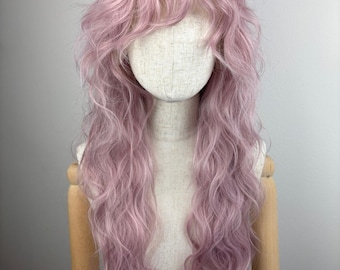 Lace Front Wig / Wig / THE LILAC MAID / a customized shag hairstyle wig / #mullet #shag #retro #purple #lila #sytheticwig #custommade