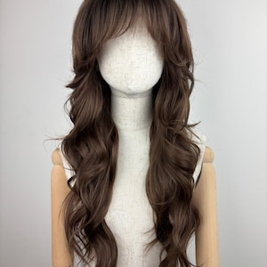 Lace Front Wig / Wig / THE HICKORY MAID / a customized shag hairstyle wig / #mullet #shag #retro #brownhair #sytheticwig #custommade