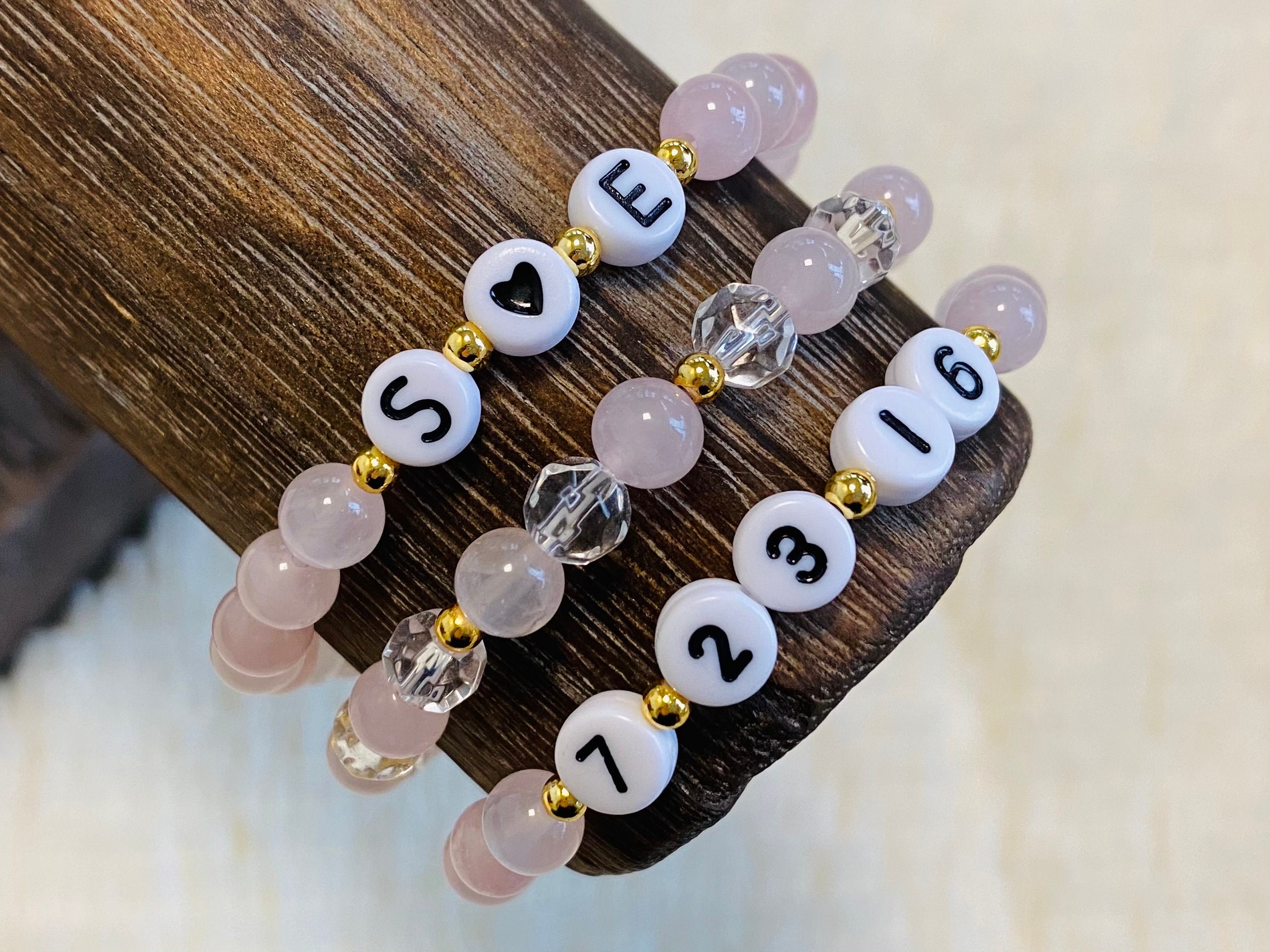 Personalized Anniversary Bracelet Stack Anniversary Bracelet Etsy