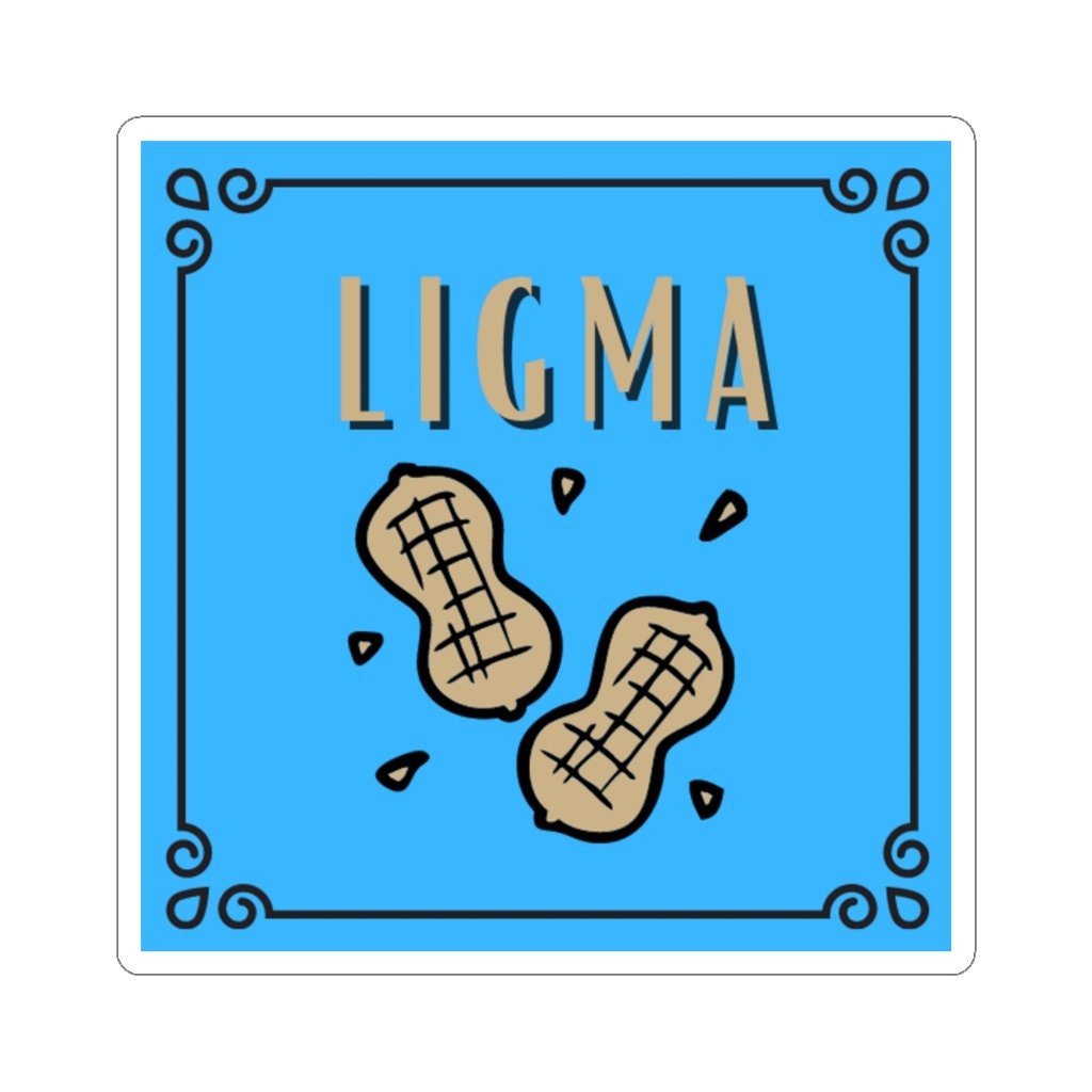 Ligma Nuts Sticker Blue Funny Stickers Adult Stickers -  Portugal