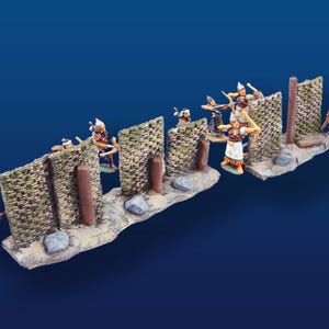 28mm Large Wattle Siege Panels (5)