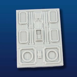 Gaming - Sci Fi 28mm Vent Panel w/ control panel