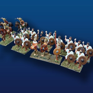25mm Carthage...Spanish Mercenaries w/ Punic Command (17 Figs.)