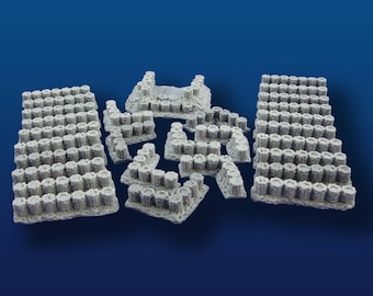 15mm Gabion Baskets & Artillery Position  (29 pcs.)