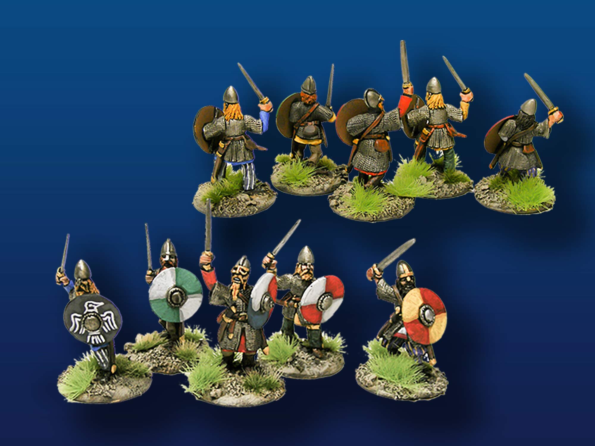 28 mm バイキングリーダー（剣と盾付き）（4） - Etsy 日本, image size:2000x1500