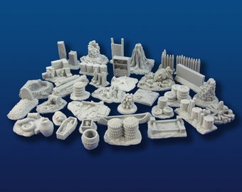 28mm Scatter Terrain Assortiment #3 (36 artikelen)