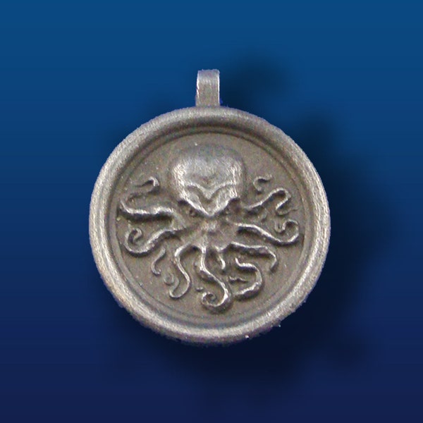 Pewter Octopus Medallion