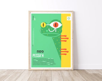 Jewish Holiday Poster, Passover Poster, Screen Print